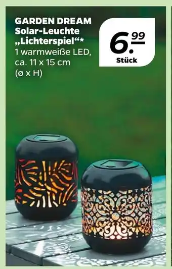 NETTO Garden dream Solar-Leuchte Lichterspiel 11 x 15 cm Angebot