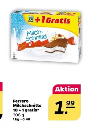 NETTO Ferrero Milchschnitte 308 g Angebot