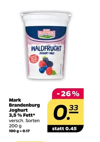 NETTO Mark Brandenburg Joghurt 3,5% Fett 200 g Angebot