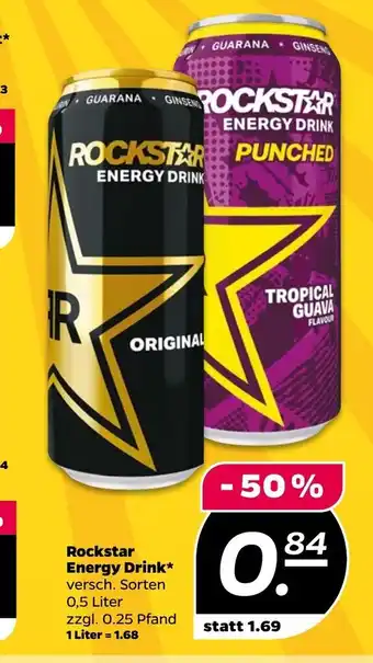 NETTO Rockstar Energy Drink 0,5 Liter Angebot