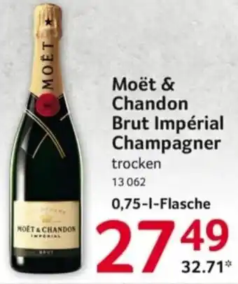 Selgros Moët & Chandon Brut Impérial Champagner 0,75L Flasche Angebot