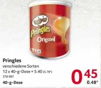 Selgros Pringles 40g Dose Angebot