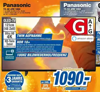 expert Techno Land Panasonic TX-48 JZW 1004 Angebot