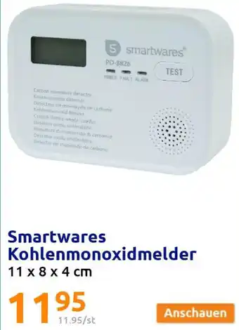 Action Smartwares Kohlenmonoxidmelder 11x8x4 cm Angebot