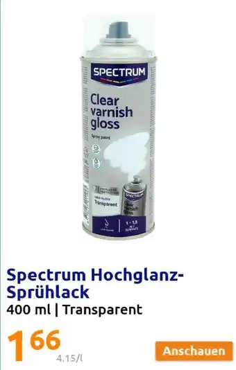 Action Spectrum Hochglanz Sprühlack 400ml | Transparent Angebot