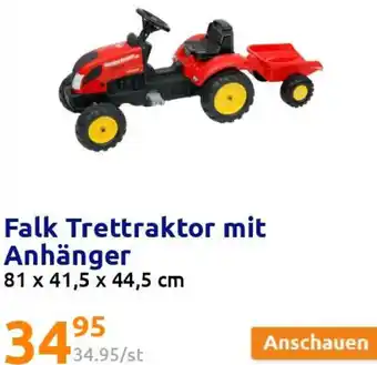 Action Falk Trettraktor mit Anhänger Angebot