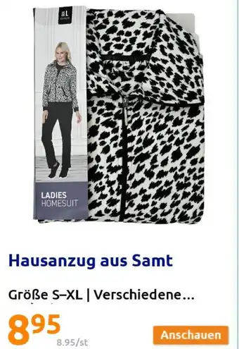 Action Hausanzug aus Samt Große S-XL Angebot