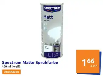 Action Spectrum Matte Sprühfarbe 400ml | weiß Angebot