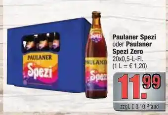 alldrink Paulaner Spezi Oder Paulaner Spezi Zero Angebot