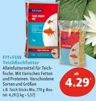 Fressnapf Fit+Fun Teichfischfutter Alleinfuttermittel Angebot