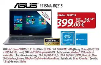 ACom PC Asus F515ma-bw215 Angebot