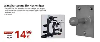 A.T.U. Wandhalterung Für Heckträger Angebot