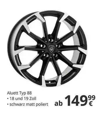 A.T.U. Aluett Typ 88 Angebot