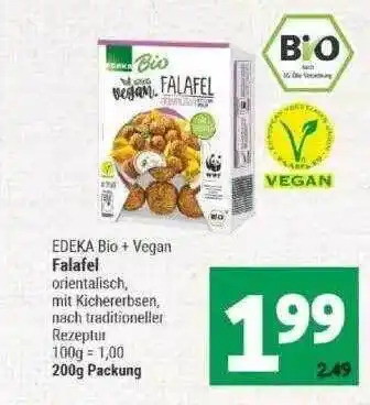 Marktkauf Edeka Bio + Vegan Falafel Angebot