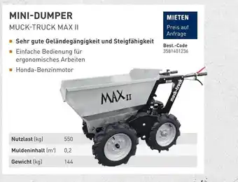 HKL Baumaschinen Center Mini Dumper Angebot