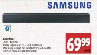 Marktkauf Samsung Soundbar „hw-t400-zg“ Angebot