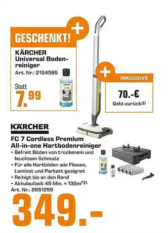 Saturn Fc 7 Cordless Premium All-in-one Hartbodenreiniger Kärcher Angebot