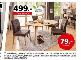 Segmüller Ausziehtisch „albany Stuhl „bern” Und „luzern” Angebot