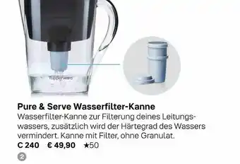 Tupperware Pure & Serve Wasserfilter-kanne Angebot