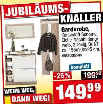 SB Lagerkauf Garderobe Angebot