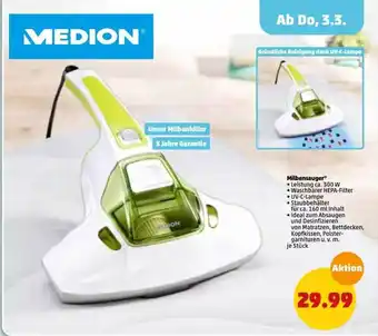 PENNY Milbensauger Medion Angebot