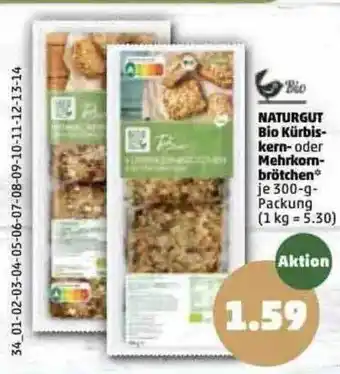 PENNY Naturgut Bio Kürbis-kern- Oder Mehrkorn-brötchen Angebot