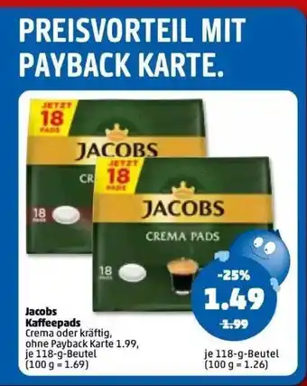 PENNY Jacobs Kaffeepads Angebot