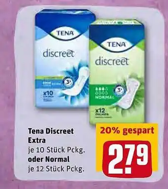 REWE Kaufpark Tena Discreet Extra Oder Normal Angebot