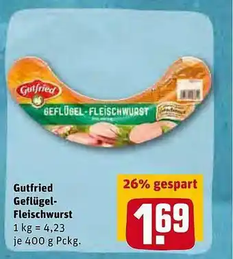 REWE Kaufpark Gutfried Geflügel-fleischwurst Angebot