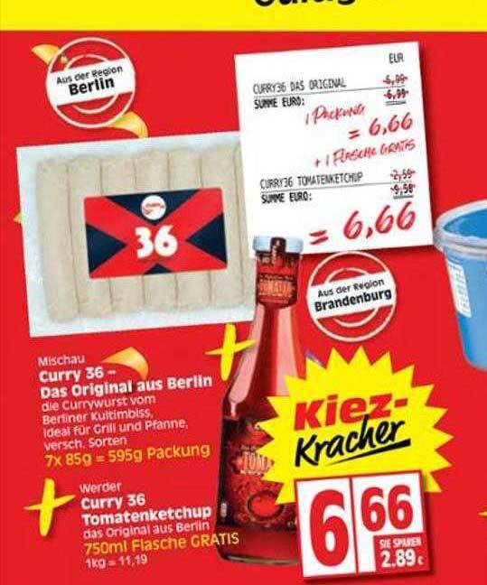Mischau Curry 36 Das Original Aus Berlin Werder Curry 36 Tomatenketchup Angebot bei Edeka