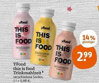 tegut Yfood This Is Food Trinkmahlzeit Angebot