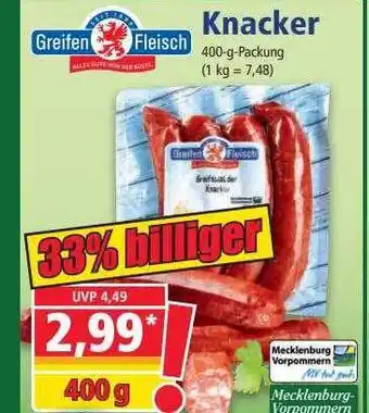 Norma Greifen Fleisch Knacker Angebot