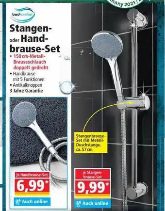 Norma Stangen- Oder Hand-brause-set Angebot