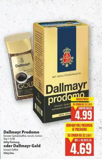 E-Center Dallmayr Prodomo Oder Gold Angebot