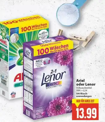 E-Center Ariel Oder Lenor Angebot