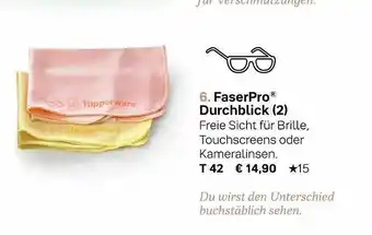 Tupperware Faserpro Durchblick (2) Angebot