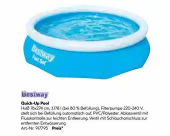 Hellweg Bestway Quick-up Pool Angebot