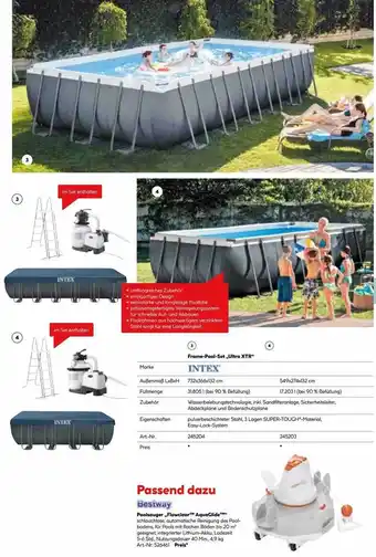 Hellweg Intex Frame-pool-set „ultra XTR“ Oder Bestway Poolsauger „flowclear Aquaglide“ Angebot