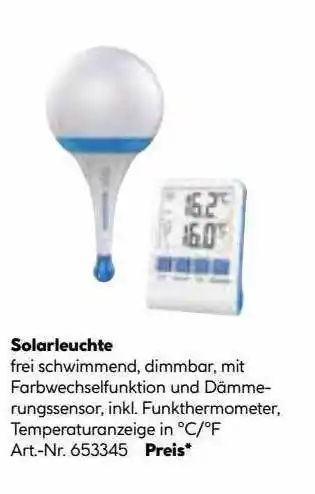 Hellweg Solarleuchte Angebot