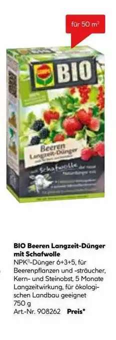 Hellweg Compo Bio Beeren Langzeit-dünger Mit Schafwolle Angebot