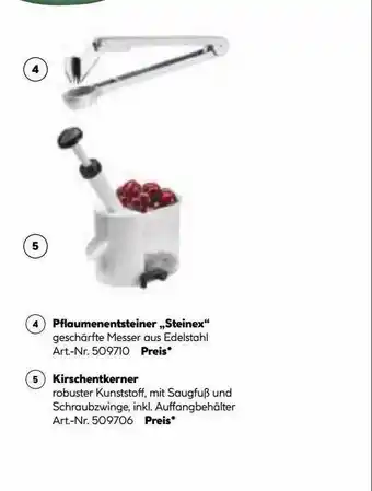 Hellweg Pflaumentsteiner „steinex”, Kirschentkerner Angebot