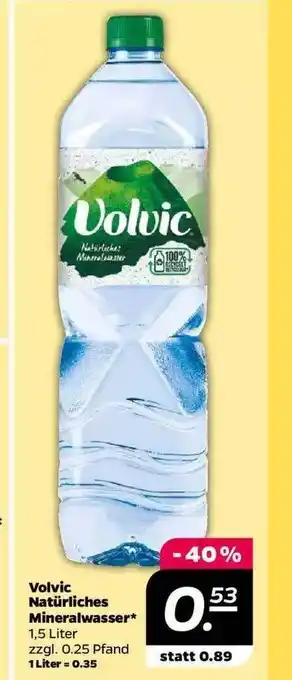 NETTO Volvic Natürliches Mineralwasser Angebot