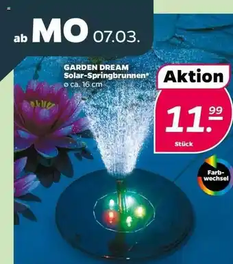 NETTO Garden Dream Solar-springbrunnen Angebot