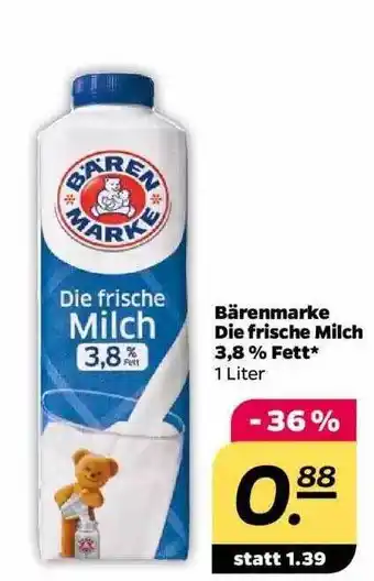 NETTO Bärenmarke Die Frische Milch Angebot