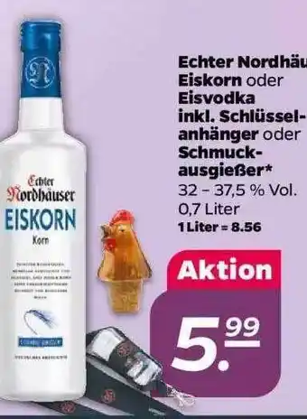 NETTO Echter Nordhäuser Eiskorn Oder Eisvodka Inkl. Schlüsselanhänger Oder Schmuckausgießer Angebot