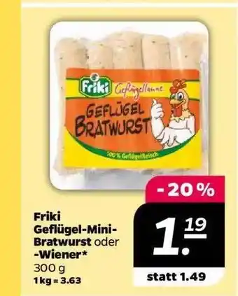 NETTO Friki Geflügel-mini-bratwurst Oder -wiener Angebot