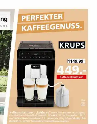 Segmüller Kaffeevollautomat „evidence” Angebot