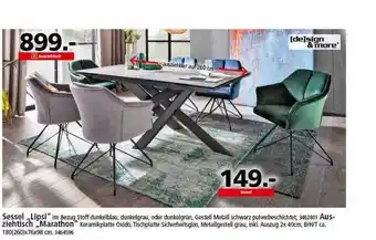 Segmüller Sessel „lipsi” Ausziehtisch „marathon” Angebot