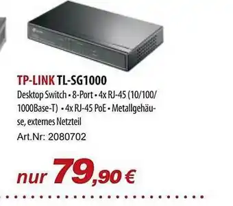 ACom PC Tp-link Tl-sg1000 Angebot