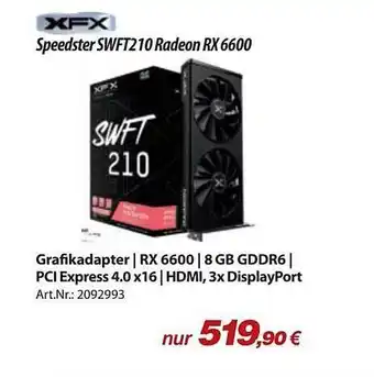 ACom PC Xfx Speedster Swft210 Radeon Rx6600 Angebot